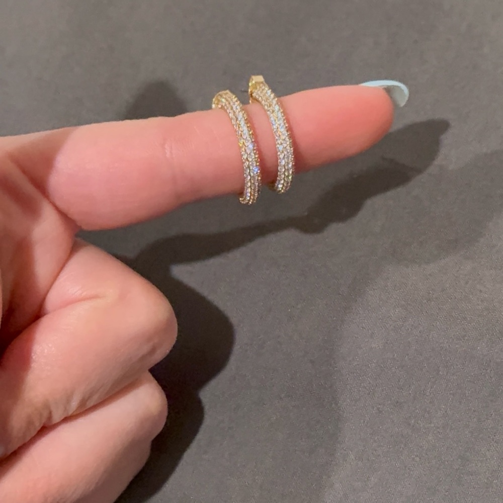 NORDSTROM GOLD HOOP EARRINGS